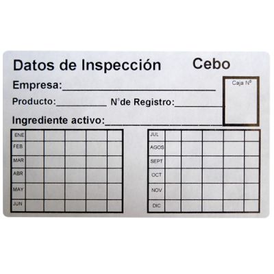 Pegatinas de Inspección Grandes - 100