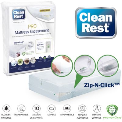 CleanRest PRO®: Fundas Protectoras de Colchón - 1