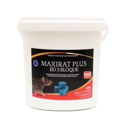 Maxirat Plus BD3 Bloque – Bloque Brodifacoum al 0,0025% - 5kg