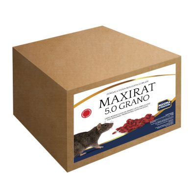 Maxirat 5.0 Grano – Grano Bromadiolona al 0,005% - 400 x 50g