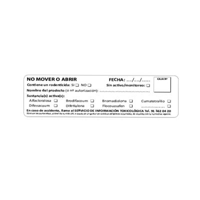 Pegatinas de Inspección Control de Roedores - 100