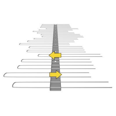 Pinchos Metálicos para Placas Solares 160mm - 1m