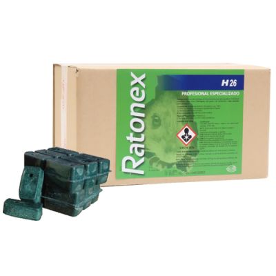 Ratonex H 26 – Bloque Difenacoum al 0,0026% - 4,8kg