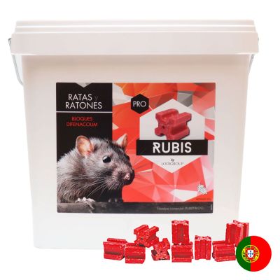 Rubis Bloc - Bloco Difenacume a 0,005 - 10kg